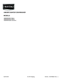 Parts for Maytag MDB8969SDM2 Dishwasher - AppliancePartsPros.com