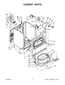 WED5000DW2 Whirlpool Dryer Parts & Free Repair Help - AppliancePartsPros