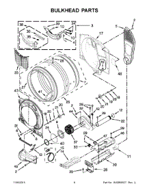 WED72HEDW1 Whirlpool Dryer Parts & Free Repair Help - AppliancePartsPros