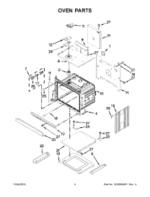 03 - Oven Parts parts for Whirlpool Microwave WOC54EC0AW03 from AppliancePartsPros.com