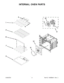 05 - Internal Oven Parts parts for Whirlpool Microwave WOC95EC0AW01 from AppliancePartsPros.com