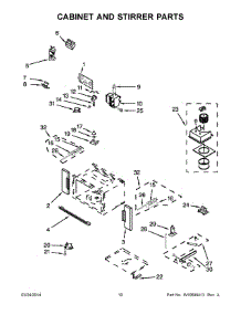 06 - Cabinet And Stirrer Parts parts for Whirlpool Microwave WOC95EC0AW01 from AppliancePartsPros.com