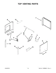 08 - Top Venting Parts parts for Whirlpool Microwave WOC95EC0AW01 from AppliancePartsPros.com