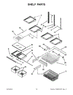 Parts For Whirlpool Wrb322dmbm00 Refrigerator Appliancepartspros Com