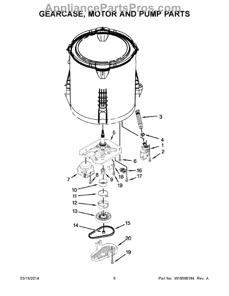 Whirlpool W11481722 Actuator (AP6990751) - AppliancePartsPros.com