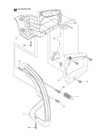 Handle  /  Controls Parts For Husqvarna Chainsaw 240 From Appliancepartspros.Com