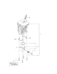 Cylinder Piston Parts For Husqvarna Chainsaw 435 From Appliancepartspros.Com
