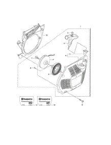 Starter Parts For Husqvarna Chainsaw 460 From Appliancepartspros.Com