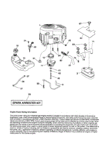 Engine parts for Husqvarna Riding Mower Tractor 917289640 from AppliancePartsPros.com