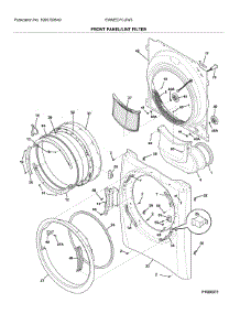 Front Panel / Lint Filter parts for Electrolux Dryer EWMED7CJIW3 from AppliancePartsPros.com