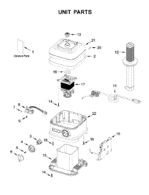 Unit Parts parts for Kitchenaid Blender 7KSB7068MSR0 from AppliancePartsPros.com