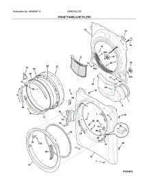 Front Panel / Lint Filter parts for Electrolux Dryer EIMED5CQT0 from AppliancePartsPros.com