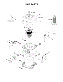 Unit Parts parts for Kitchenaid Blender 5KSB6060EFW0 from AppliancePartsPros.com