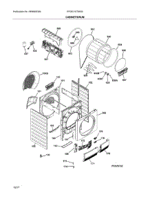 Cabinet / Drum parts for Electrolux Dryer EFDE210TIW00 from AppliancePartsPros.com