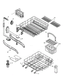 Racks parts for Bosch Dishwasher SHU3307UC/12 from AppliancePartsPros.com