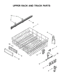 Upper Rack And Track Parts parts for Maytag Dishwasher MDB7959SHZ0 from AppliancePartsPros.com