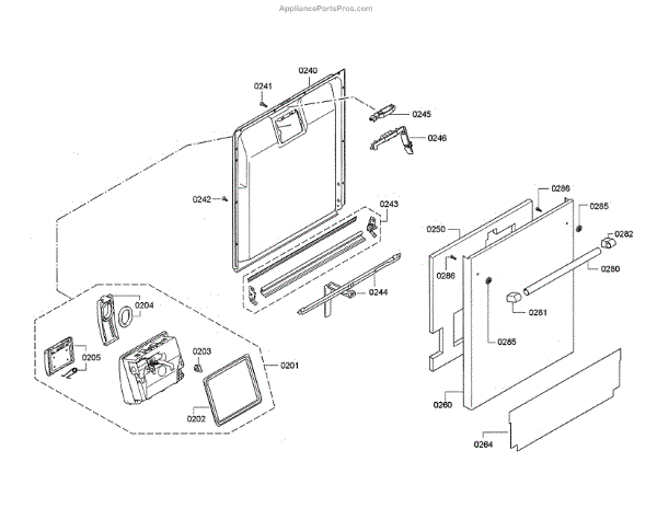 Bosch 00684428 Outer Door (AP4509489) - AppliancePartsPros.com