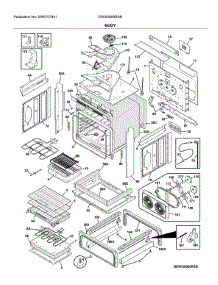Body parts for Electrolux Electric Range EW30IS80RSB from AppliancePartsPros.com