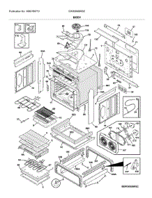 Body parts for Electrolux Electric Range EW30IS80RSC from AppliancePartsPros.com