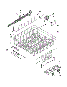 Upper Rack And Track Parts parts for Jenn-Air Dishwasher JDB8500AWY3 from AppliancePartsPros.com