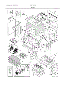 Body parts for Electrolux Range E36DF76TPSA from AppliancePartsPros.com