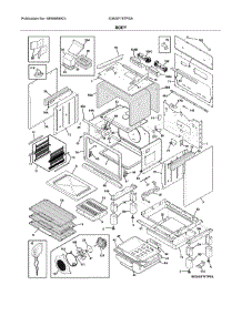 Body parts for Electrolux Gas Range E36GF76TPSA from AppliancePartsPros.com