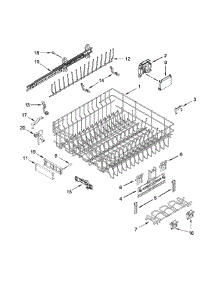 Upper Rack And Track Parts parts for Jenn-Air Dishwasher JDB9000CWP1 from AppliancePartsPros.com