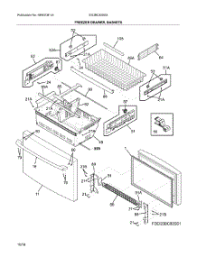 Freezzer Door parts for Electrolux Bottom-Mount Refrigerator EI23BC82SS3 from AppliancePartsPros.com