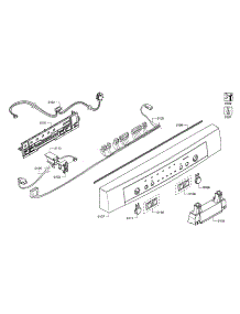 Facia Panel / Controller parts for Bosch Dishwasher SHE3ARL5UC/14 from AppliancePartsPros.com