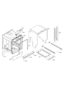 Tub / Sealing parts for Bosch Dishwasher SHE863WF6N/01 from AppliancePartsPros.com