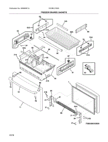 Freezer Drawer parts for Electrolux Bottom-Mount Refrigerator EI23BC37SS3 from AppliancePartsPros.com