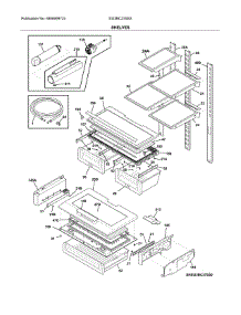Shelves parts for Electrolux Bottom-Mount Refrigerator EI23BC37SS3 from AppliancePartsPros.com