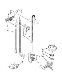 Fill, Drain And Overfill Parts parts for Jenn-Air Dishwasher JDB8500AWF3 from AppliancePartsPros.com
