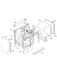 Cabinet parts for Thermador Dishwasher DWHD650GFP/18 from AppliancePartsPros.com