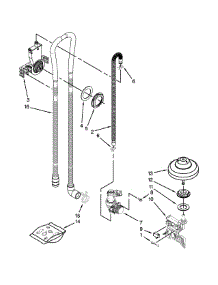 Fill, Drain And Overfill Parts parts for Jenn-Air Dishwasher JDB8200AWS4 from AppliancePartsPros.com