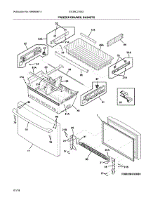 Freezer Drawer parts for Electrolux Bottom-Mount Refrigerator EI23BC37SS2 from AppliancePartsPros.com