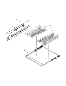 Third Level Rack And Track Parts parts for Jenn-Air Dishwasher JDB9800CWP2 from AppliancePartsPros.com