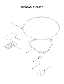 Turntable Parts parts for Kitchenaid Microwave/Hood Combo KMLS311HWH1 from AppliancePartsPros.com
