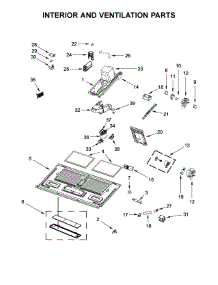 Interior And Ventilation Parts parts for Kitchenaid Microwave/Hood Combo KMHC319EBS2 from AppliancePartsPros.com