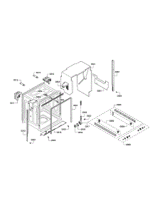 Tub parts for Bosch Dishwasher SHX45P05UC/64 from AppliancePartsPros.com