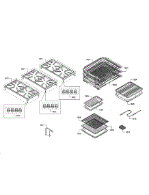 Grates / Racks parts for Thermador Range PRD48JDSGU/05 from AppliancePartsPros.com