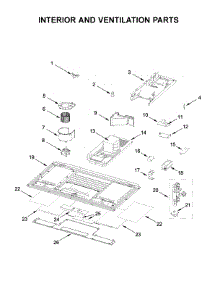 Interior And Ventilation Parts parts for Kitchenaid Microwave/Hood Combo YKMLS311HWH2 from AppliancePartsPros.com