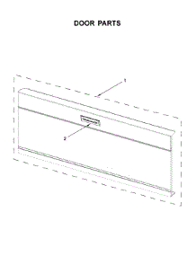 Door Parts parts for Kitchenaid Microwave/Hood Combo KMLS311HWH3 from AppliancePartsPros.com