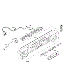 Facia Panel / Controller Unit parts for Bosch Dishwasher SHX863WB5N/10 from AppliancePartsPros.com