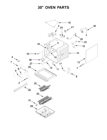 30" Oven Parts parts for Jenn-Air Range JLRP548WP01 from AppliancePartsPros.com