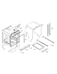 Tub / Trim parts for Bosch Dishwasher SHS863WD2N/01 from AppliancePartsPros.com