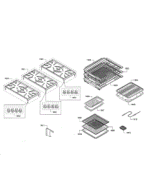 Racks / Oven Grates parts for Thermador Range PRD48JDSGU/01 from AppliancePartsPros.com
