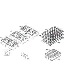 Grates / Shelfs parts for Thermador Range PRD366GHU/03 from AppliancePartsPros.com