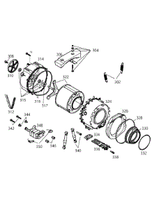 Drum parts for Bosch Washer WFL2060UC/01 from AppliancePartsPros.com