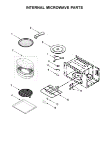 Internal Microwave Parts parts for Kitchenaid Wall Oven/Microwave Combo KOCE500EWH07 from AppliancePartsPros.com